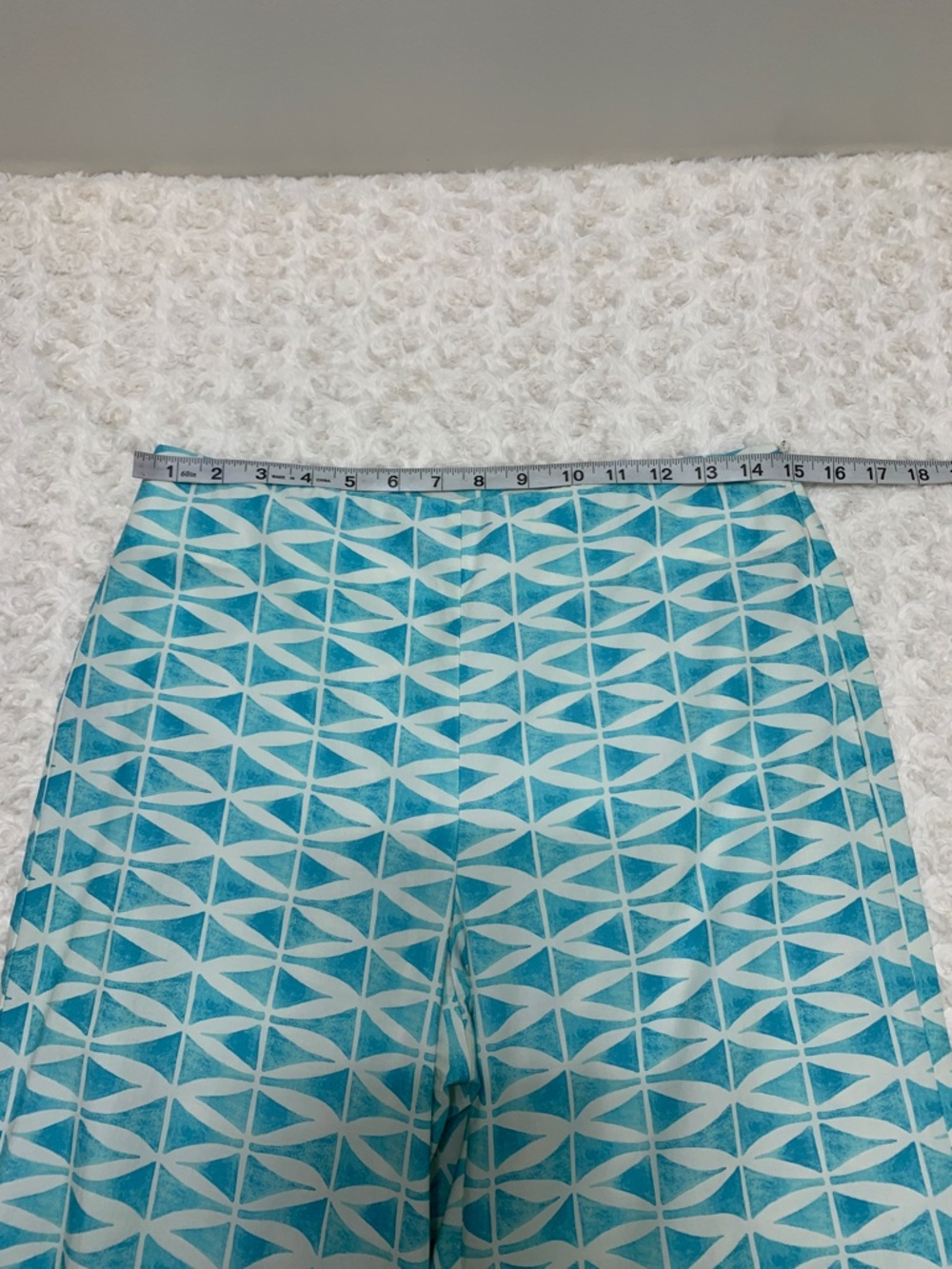 J. McLaughlin Carter Wide Leg Pants Aqua Multi Sz 4 - Picture 10 of 13